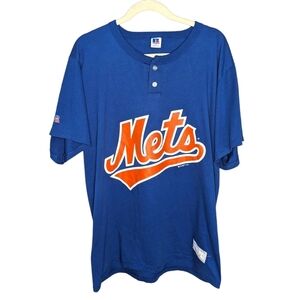 Vintage Russell sportswear 1994 New York Mets MLB Baseball Tshirt Jersey XXL men